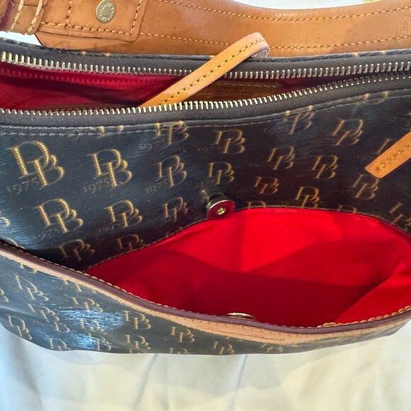 Dooney & Bourke Dark Brown Monogram Purse - Picture 8 of 10